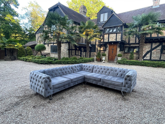 Chesterfield corner sofa as seen on J&O Ticktok