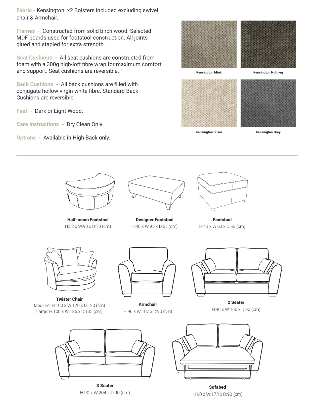 Brand New “Epsom” Sofa bed