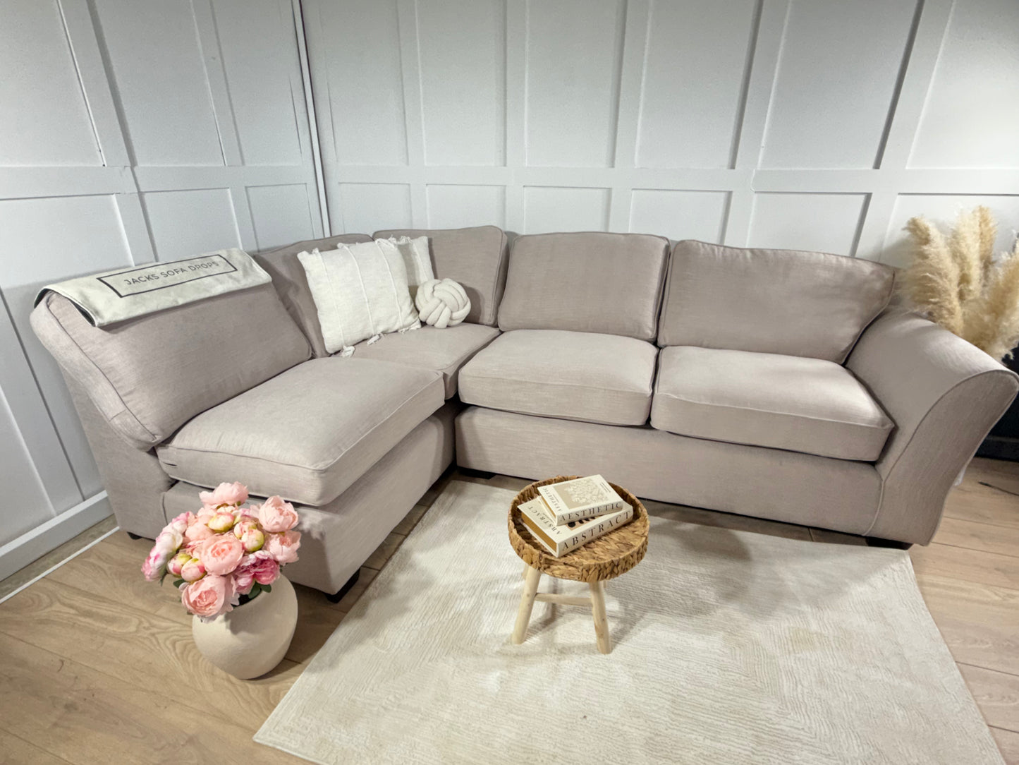 “Chichester” Corner Sofa in “Stone”