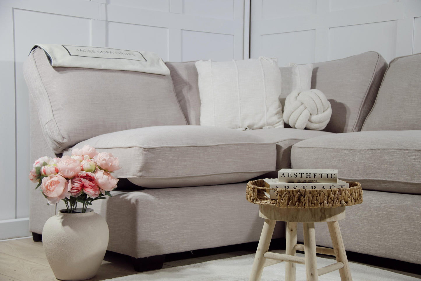 “Chichester” Corner Sofa in “Stone”