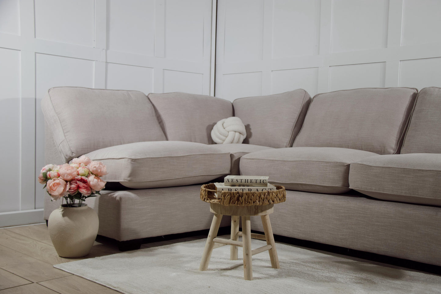 “Chichester” Corner Sofa in “Stone”