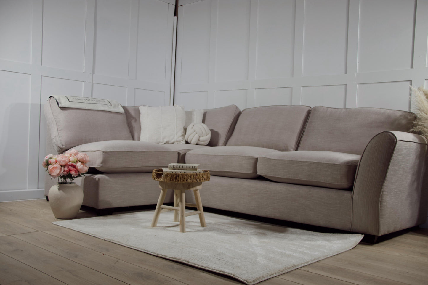 “Chichester” Corner Sofa in “Stone”