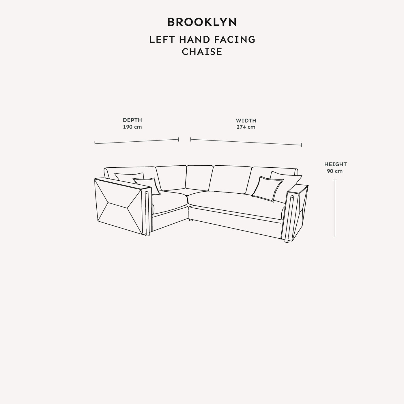 Brand New “Brooklyn” corner sofa Range
